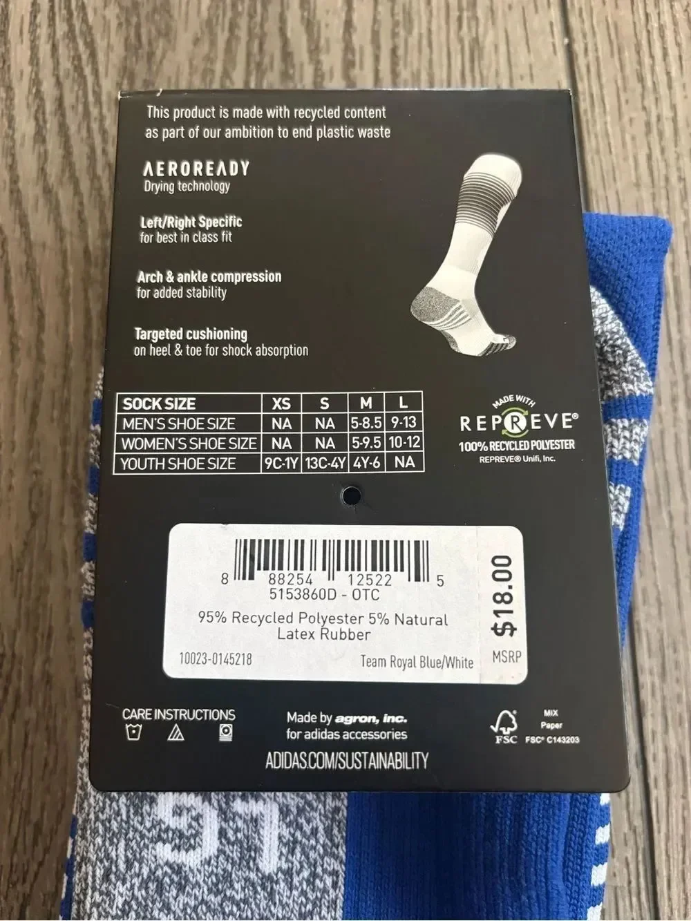 adidas Men’s Soccer Team Speed Sock - Blue